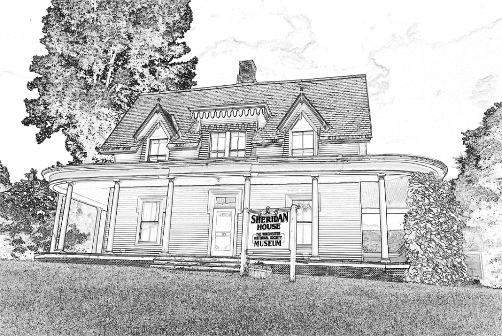 Sketch of the Sheridan House