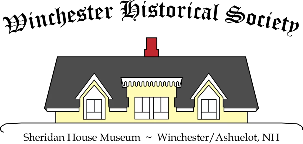 A line drawing of the roofline and second floor of the Sheridan House